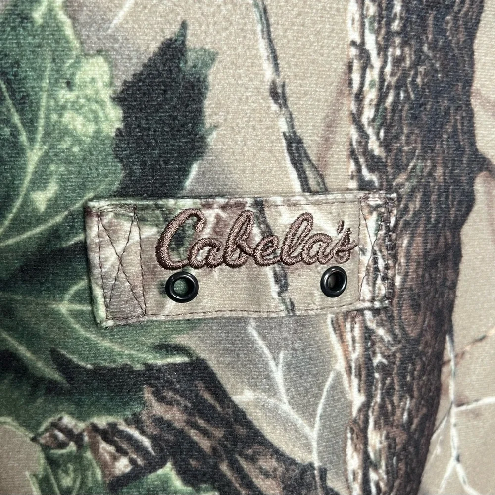 Cabelas Camo Bomber Jacket Men’s Sz XL Quilt Lined Thinsulate Camouflage Hunting